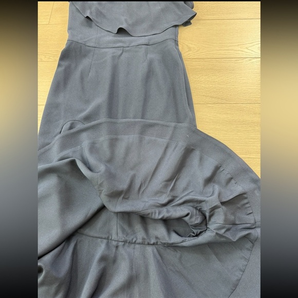 Dress The Population Navy Blue Raquel One Shoulder Midi Dress - Picture 7 of 9